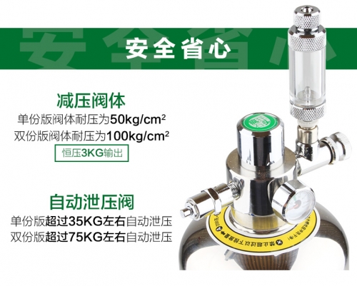 台灣無憂創意【CO2反應器】二代 不銹鋼瓶 快插版