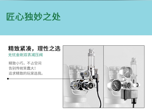 台灣無憂創意【CO2減壓閥】不銹鋼 雙錶