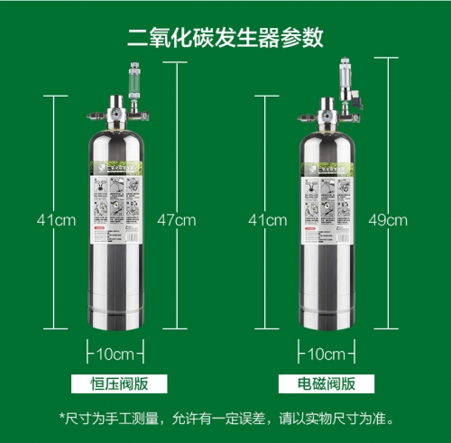 台灣無憂創意【CO2反應器】二代 不銹鋼瓶 快插版